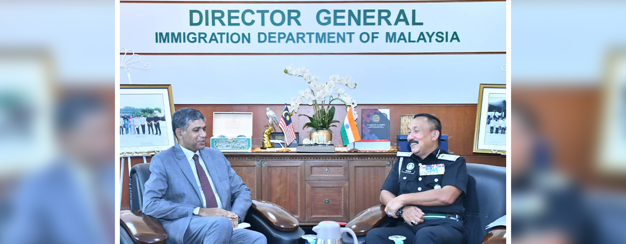 Meeting of High Commissioner H.E. Mr. B.N. Reddy with H.E. Dato' Ruslin bin Jusoh, Director General of Immigration Malaysia in Putrajaya