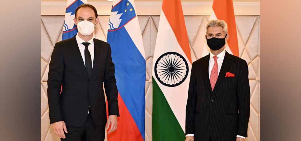  External Affairs Minister Dr. S. Jaishankar meets H. E. Mr. Anže Logar, Foreign Minister of Slovenia, in New Delhi