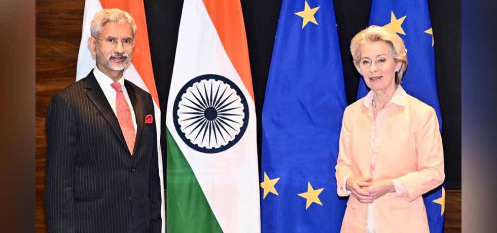 External Affairs Minister Dr. S. Jaishankar calls on H. E. Ms. Ursula Von Der Leyen, President of the European Commission in New Delhi