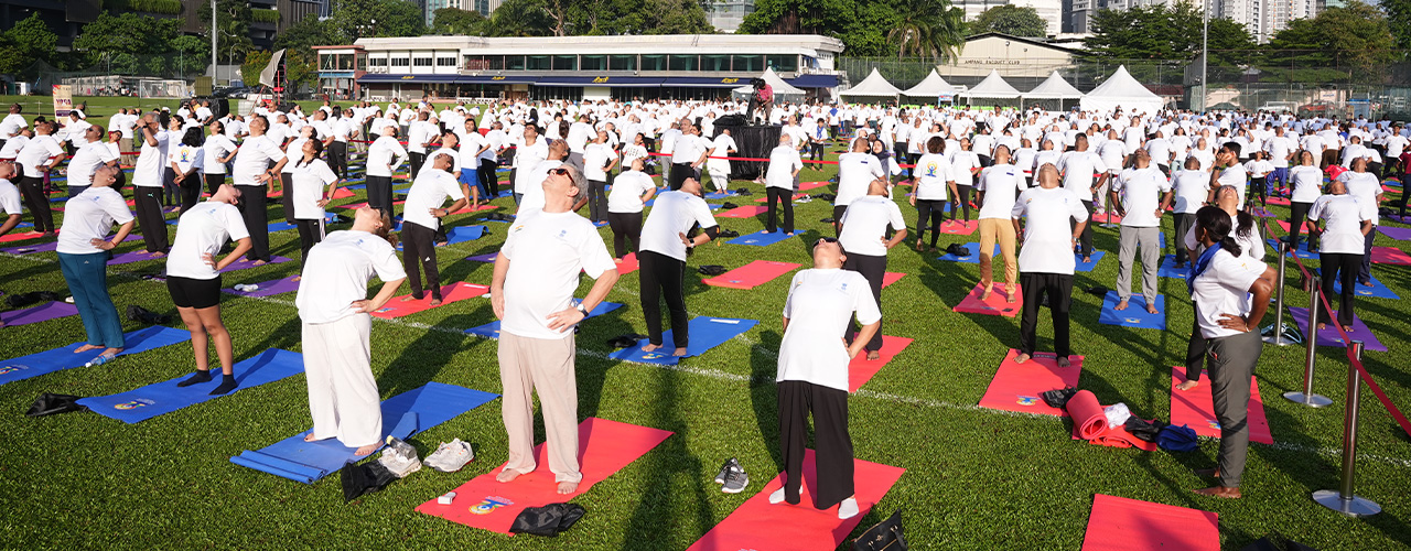 12th International Day of Yoga.