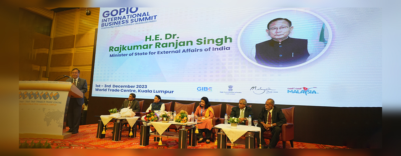 Address by MOS at the Inaugural Ceremony of Global Organisation for People of Indian Origin (GOPIO) International Business Summit and Expo