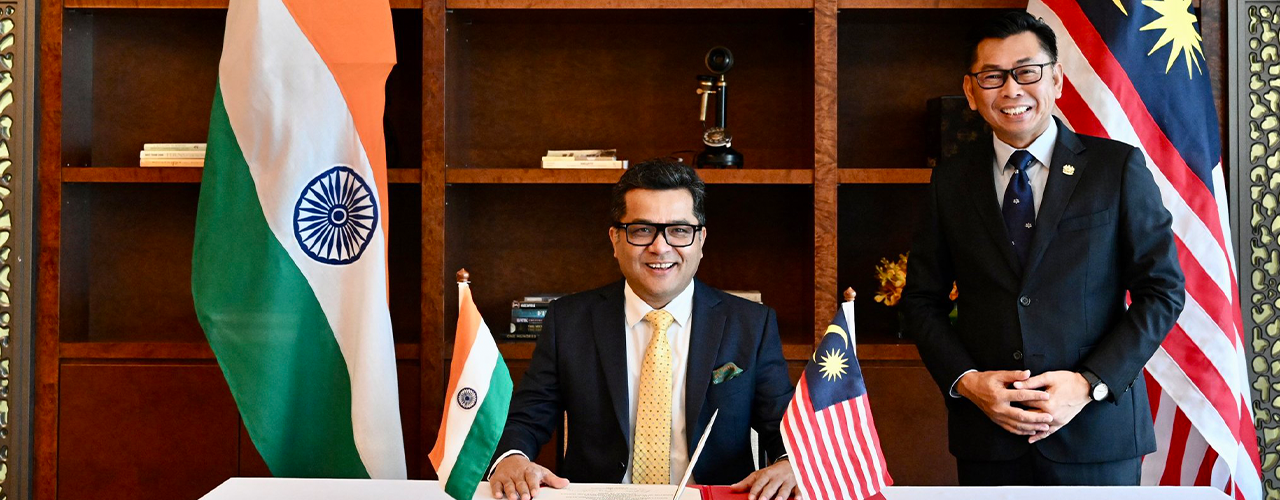 H.E. Shri Pabitra Margherita, Hon'ble Minister of State for External Affairs & Minister of State for Textiles meeting with H.E. Datuk Mohamad Bin Alamin, Hon’ble Deputy Foreign Minister of Malaysia  