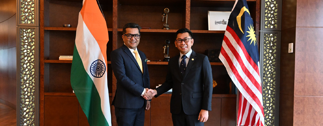 H.E. Shri Pabitra Margherita, Hon'ble Minister of State for External Affairs & Minister of State for Textiles meeting with H.E. Datuk Mohamad Bin Alamin, Hon’ble Deputy Foreign Minister of Malaysia  