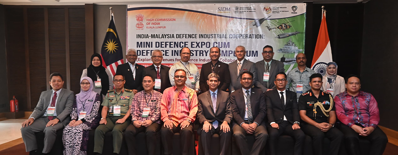 Mini Defence Expo cum Defence Industry Symposium on ‘India - Malaysia Defence Industrial Cooperation, 22 February 2024
