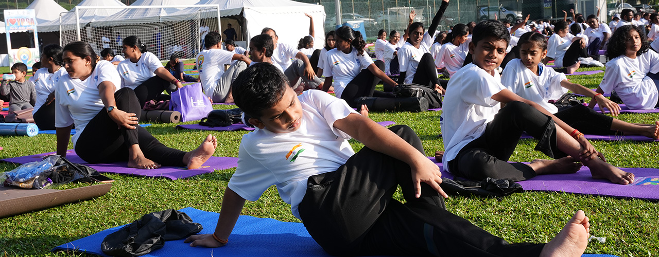 12th International Day of Yoga.